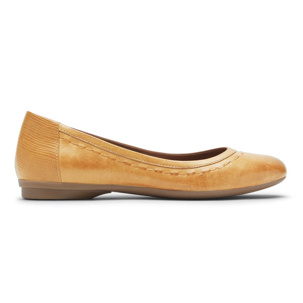 Rockport Canada Cobb Hill Maiika Flat - Womens Ballet Yellow (TIZ835690)